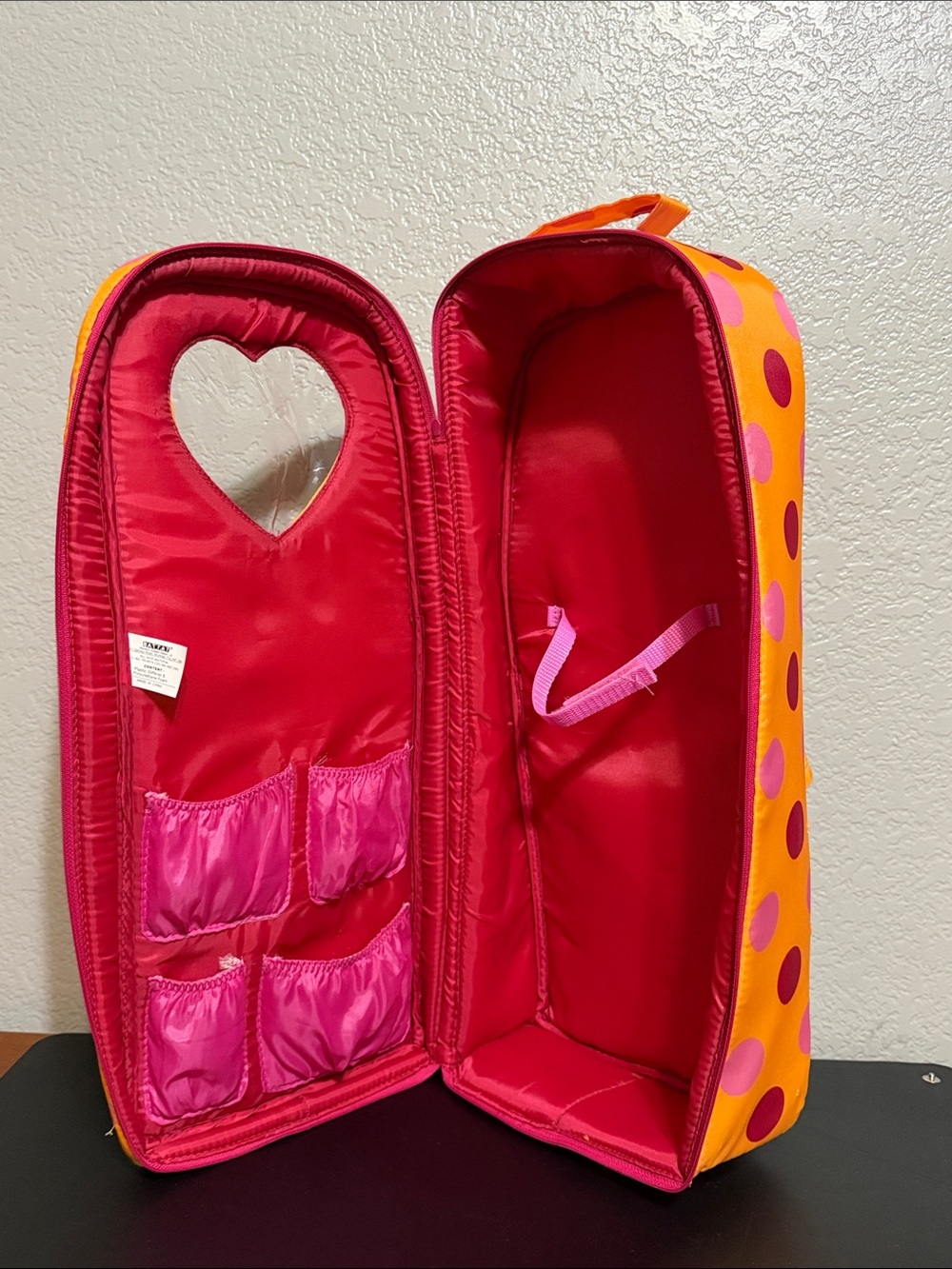 Our Generation 18" Dolls Backpack Carrying Case 4 Doll and Clothes Polkadots - Picture 11 of 14